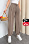 Women's Stirrup Model Comfortable Cut Modal Shalwar 6002 Mink - Premium Series