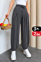 Women's Stirrup Model Comfortable Cut Modal Shalwar 6002 Smoked - Premium Series