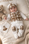 Baby Boy Newborn 5-Piece Bow Tie and Suit Set with Details Hospital Release - 3