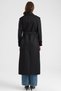 Reglan Sleeve Trench Coat with Epaulet and Cape Detail, Water Repellent, Black 6898 - 7
