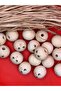 24 mm Smiling Face Keychain (3 Pieces) Hole Diameter 5 mm Shaped Face Wooden Bead - 3