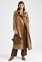 Reglan Sleeve Trench Coat with Epaulet and Cape Detail, Water Repellent Feature, Kamel 6898 - 4