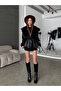 Premium Fur-Collar Tie-Detail Leather Jacket Coat - 3