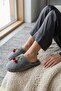 Plush Women's House Slippers with Cherry Detail - Cute Design Warm Room Slippers - 3