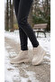 Skin High Sole Lace-Up Women's Short Bitter Brown Boots Bootie - 7