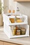 3-Pack Closet Organizer Folding Organizer - Foldable Sliding Shelf Stackable Clothing Organizer - 7