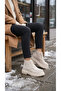 Skin High Sole Lace-Up Women's Short Bitter Brown Boots Bootie - 6