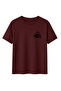 California Bear Printed Claret Red T-Shirt 100% Cotton Comfortable Fit - 2