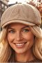 Women's Corduroy Cap with Elastic Back - 5