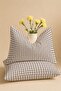 Pöti Square Brown Patterned Cotton Ranforce Fabric Zippered Pillowcase 2 Pieces 50X70 cm - 2