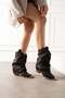 Beauty Women's Cowboy Boots with Iron Toe and Bellows, Matte Melo Leather - 3