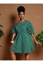 Rochie mini, verde - 5XL - 2