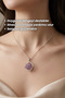 Amethyst, Pink Quartz Natural Stone Pendant Merkaba Star Design Necklace - 3