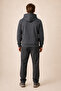 Thenk New Season Men's Regular Fit Hooded Sweatshirt Anthracite - 4