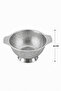 26 cm Stainless Steel Strainer with Handle – Large Kitchen Strainer with Fine-Mesh Feet - 4