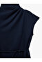 Slim Fit Tie-Neck Sleeveless Midi Dress - 7
