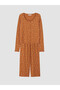 U-Neck Patterned Women's Pajama Set - 5