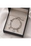 Double Chain Smiling Face Figured 316L Stainless Steel Women's Bracelet - 3