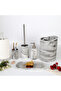 Marble Bathroom Set Black - 3