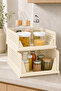5-Piece Foldable In-Cabinet Organizer - Foldable Sliding Shelf Stackable Clothing Organizer - 7