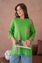 Women's Oversize Star Appliqué Pearl Detailed Crew Neck Knitwear Sweater - 3