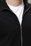 Black Stand Collar Double Zipper Pocket Men's Knitwear Cardigan E7198 - 5