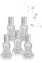 5 قطع عطر فضي 35 مل
