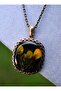Dried Flower Necklace - Black - - 2