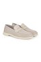 L5925 Men's Genuine Antique Leather Perforated Breathable Flexible Rubber Sole Loafer - 3