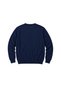 Men's Large Size Dark Indigo Crew Neck Cotton Sweatshirt 3Xl-4Xl-5Xl-6Xl - 5