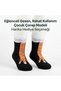 Chicken Feet Patterned Children's Socks Black Orange Fun Animal Figured Soft Textured Daily Socks - 7