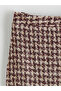 Nevavm Farklı Design Zippered Houndstooth Patterned Mini Skirt - 6