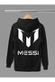 Lionel Messi Printed Cotton Long Sleeved 3-Yarn Hooded Sweatshirt