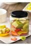 12pack 200ml square jar with black sealed metal regular lid sealed transparent glass jar, used - 3