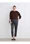 Trendlucky Women's Triko Sweater with Oval Collar and Diamond Pattern - 2