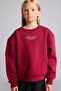 Relax Fit Crew Neck Low Shoulder Printed Sweatshirt Girls I3382A826Au