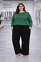 Women's Plus Size Combed Cotton Pants and Pajama Bottoms - 2