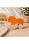 Wooden Honey Toy Lion Natural Handmade Toy - 2