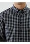 Trendlucky Regular Fit Long Sleeve Plaid Gabardine Men's Shirt with Difference in Color - 3