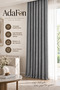 Anthracite Adafon Soft Velvet Textured Cornice Stylish Decorative Living Room Background Curtain