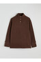 Lcwaikiki Basic Brown Mock Neck Women's Tunic - 5