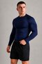 Basic Men's Long Sleeve Lycra Compression Body – Body-Fitting Sports T-Shirt - 5