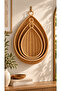 3 Sizes Hangable Wicker Rattan Basket Organizer Decorative Basket - 3