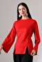 Women's Modal Slit Detailed Spanish Sleeve Blouse - 4
