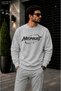 Men's Midnight House Typography Printed Cycling Round Neck Casual Sweatshirt