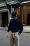 Arco Premium Textured Knitwear Buttoned Polo Collar Long Sleeve Navy Blue Men's Sweater - 3
