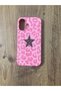 iPhone 16 Star Leopard Printed Velvet Inside Launch Silicone Phone Case (Pink Color) - 4