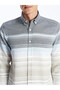 Nevavm Regular Fit Long Sleeve Striped Men's Shirt with Difference - 3