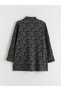 Alita City Lcw Grace Anthracite Interlock Patterned Women's Cardigan with a Difference - 6
