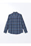 Nevavm Regular Fit Long Sleeve Plaid Dobby Men's Shirt with Difference - 6